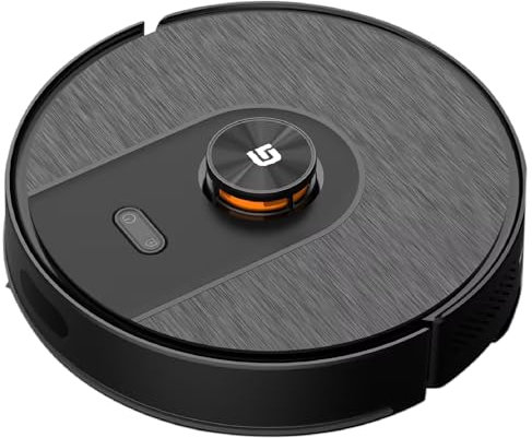 Grunkel Robot Aspirador y friegasuelos I-Dancer Turbo Laser con navegación láser y Motor de 8000Pa de succión y 45W de Potencia con App movil y Wi-fi
