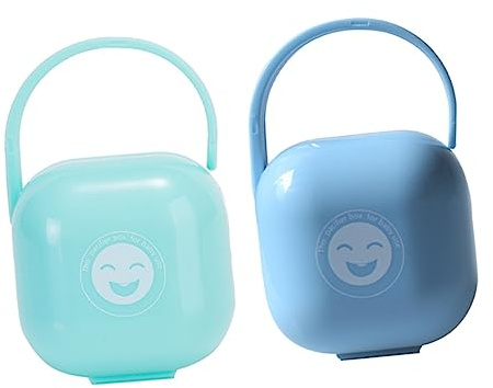 HAPINARY Étui De Rangement Pour Tétines Porte-tétines Conteneur Portable Anti-poussière Poignée De Voyage Garde La Tétine De Bébé Couleur Aléatoire