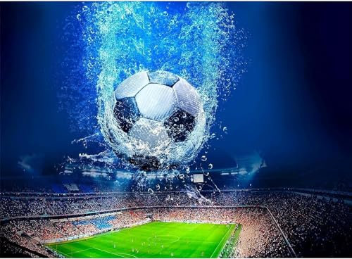 Puzzleteile mit 1000 Teilen, Fantasy-Fußballstadion, klassisches Puzzle, 3D-Puzzle, DIY-Kit, Geschenkpapier, Heimdekoration ... 38 x 52 cm