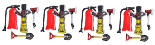 ibasenice 16 Pz decorazioni per feste di forniture per feste dei vigili del palloncino dei camion dei pompieri Palloncini antincendio Palloncini gonfiabili antincendio estintore