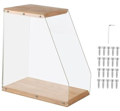 LOVIVER Tisch-Schallplattenhalter für LP-Schallplatten, Aufbewahrungsbox für, Album-Präsentationsständer für Zeitschriften, Bücher, Bilder
