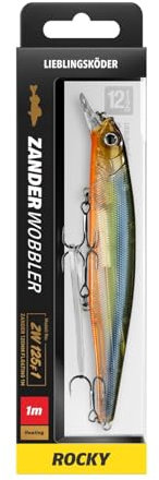 Lieblingsköder Zanderwobbler 125mm 20g - Wobbler zum Zanderangeln, Farbe Lieblingsköder:Rocky