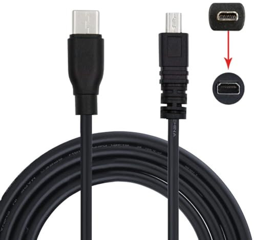 chenyang Nikon UC-E6 - Cable USB C a Mini 8 pines de carga y transferencia de datos para COOLPIX D5200 D3200 D7200 S2500 S2600 4,92 FT/1,5 M