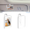Lot de 2 Cadre photo pour pare-soleil de voiture Porte-photo magnétique en Acrylique Cadre photo décoratif pour Pare-soleil de véhicule, Voiture 9x6x1 cm