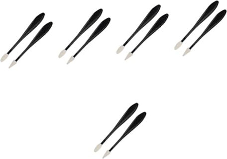 DIYEAH 5 Sätze Skizze Radiergummi Verschmieren Mini-radierer Polieren Lippenstift Tücher Pads Gel Wieder Auffüllbar Holzkohle Halter Stöcke Liner Entferner Werkzeug Schwamm 2 Stück * 5