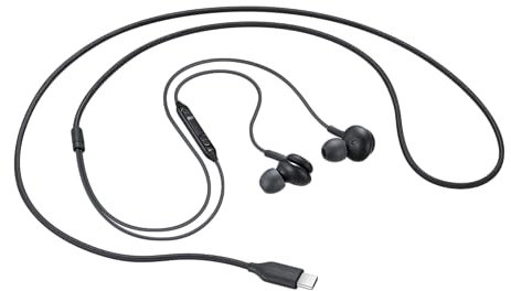 Samsung écouteurs Tuned by AKG Noir – USB Type-C, Double Haut-parleurs, expérience sonore sans Distorsion, Design Confortable