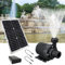 HpLive Kit de pompe solaire 20 W 800 l/h DC12 V CC - Pompe à eau sans balais avec panneau solaire pour jardin, bassin, fontaine, piscine, aquarium