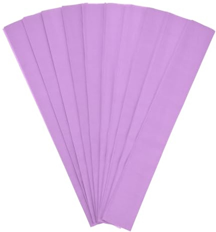 M METERXITY 10 Paquetes De Papel Crespón, 3.3 Pies X 20 Pulgadas /100 X 50cm Hoja De Guirnalda De Papel Crespón Ancho Y Suave, Guirnalda Decorativa [Lila Claro]