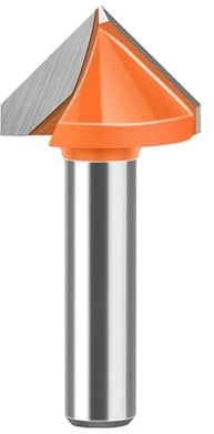 Fresas de extremo de carburo sólido CNC con vástago en V de 8 mm, brocas de enrutador 3D for madera de 60, 90, 120 y 150 grados, fresa de tungsteno for carpintería, 1 unidad/9 unidades(8X22X90)