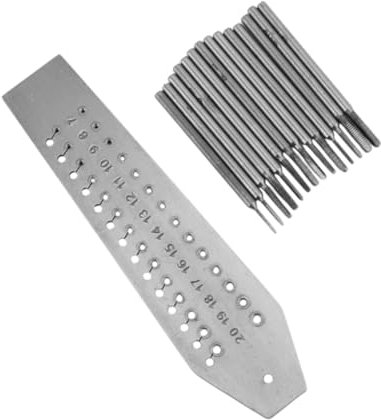 sporful Ensemble de tarauds et filières pour la fabrication de bijoux et la réparation de montres – Kit d'outils à main en alliage avec 14 tarauds et plaque de vis pour bijoutiers professionnels et