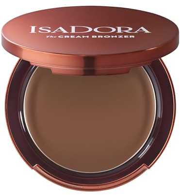 IsaDora Cream Bronzer – Bronzing-Make-up für sommerlichen Glow (52 Deep) | Federleichte, seidig-zarte Cremetextur, Angereichert mit aktiven, hautpflegenden Inhaltsstoffen, Tierversuchsfrei, Vegan