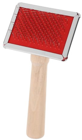 UPKOCH Fellpflegekamm Hund Katze Mit Ergonomischem Holzgriff Nadelkamm Zur Entfilzung Und Tierhaarentfernung Tägliche Fellpflege Haustierpflege