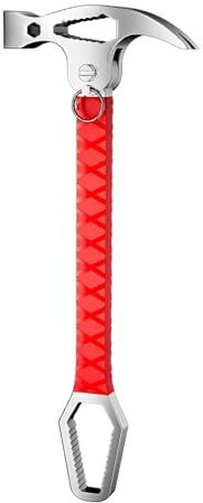 Ronyme Maillet à griffes, maillet à clouer, multifonction, prise confortable, clé de 8 à 22 mm, arrache-clou pour réparations à domicile, charpentier,