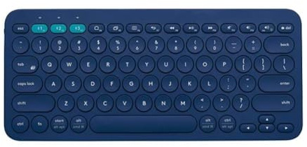 ERKpunRBV Wireless Keyboard Compatible With K380 Red Office Tablet(blue 7591)