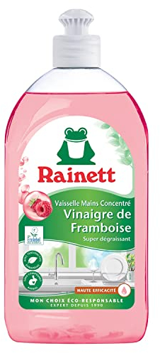 RAINETT Liquide Vaisselle Main Vinaigre de Framboise - Pack de 8