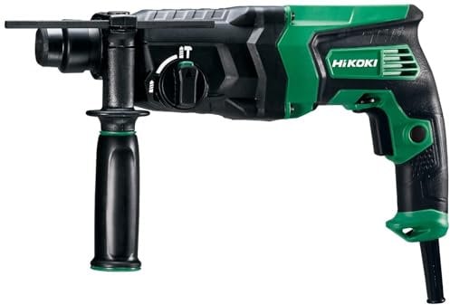 HIKOKI DH26PB2WSZ - Martillo ligero combinado SDS-Plus 2 posiciones 830W 2.7J 1050 rpm 4300 imp hasta 26 mm hormigón con maletín DH26PB2Z