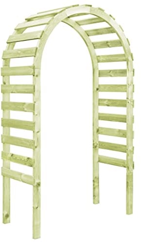 vidaXL Kiefernholz Imprägniert Gartenpergola Rosenbogen Gartenbogen Rankgitter Rankhilfe Torbogen Rosenhilfe Spalier Holzbogen 130x60x230cm