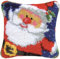 ROCKY&CHAO Latch Hook Kits DIY Crocheting Embroidery Throw Pillow Needlework Cross Stitch Kits (Santa)