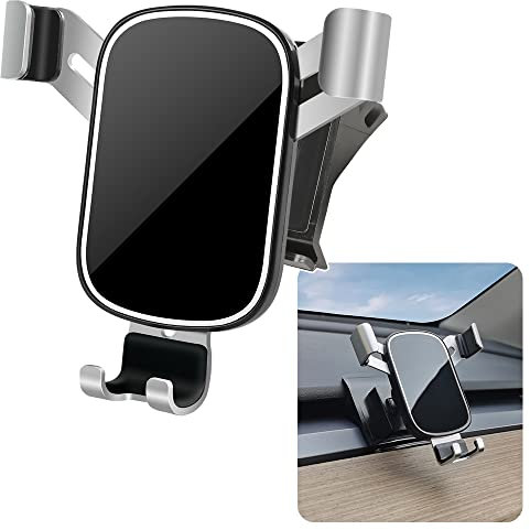 LUNQIN Support de téléphone de voiture pour Tesla Model 3 2017-2024 et Tesla Model Y 2020-2024 - Accessoires d'intérieur de voiture - Meilleur support de téléphone portable - Support de navigation
