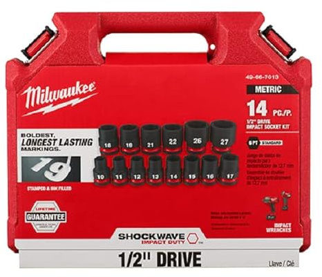 Milwaukee Electric Tool 14 Piece Impact 1/2 Drive