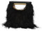 Pinko Damen Square Mini Feathers Tasche, Z99q_schwarz-Antique Gold