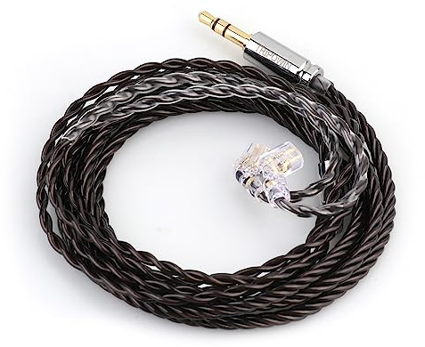 Linsoul Tripowin Mirage 30AWG OCC HiFi IEM Cable for In Ear Monitor for KZ ZS10 PRO ZSN PRO X ZST X CRA (Recessed 2pin, 3.5mm)