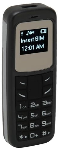 Mini Téléphone Portable 2G, Téléphone Portable GSM de Base avec Crochet d'oreille, Composeur de Casque Bluetooth, Téléphone de Secours dans la Voiture, Batterie 350 MAh, Simple