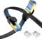 Aouensly Cat 8 Ethernet Cable 5M High Speed Internet Network Cable with Gold Plated RJ45 Connector, 2000Mhz 40Gbps S/FTP Flat Nylon Braided Professional LAN Cable