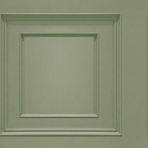 Belgravia Oliana 3D Panel Wallpaper – Modern Matte Finish for Living Room, Bedroom, Hallway – Luxury Sage Green