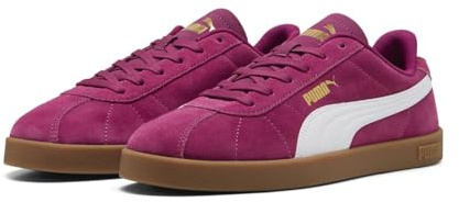 Puma Men's Club II Sneaker, Berry White Gold, 8 UK