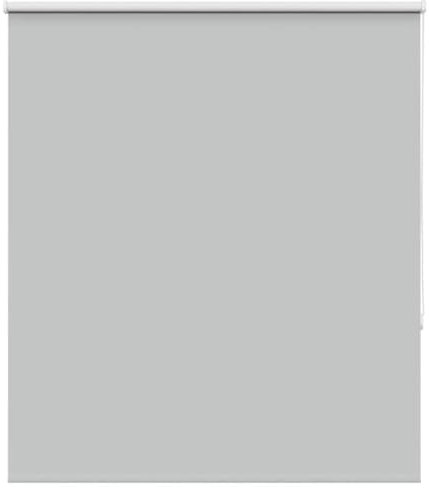 vidaXL Estor Enrollable Opaco Gris Claro 130x130 cm Tela Ancho 126,6cm, Estor día y Noche, Estor de Cocina, Estor Opaco Enrollable, Estor Opaco