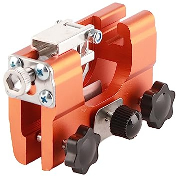Yosoo Health Gear Kettensägenschärfer -Jig -Kit, Tragbares Universelles Kettensägen -Werkzeug mit 10 -pcs -Grat und Reinigungsbürste, Manuelles Handkurbelschärfenschärfungskit für Alle Arten von