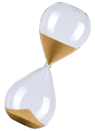 LfrXtra Meubles de maison, sabliers en verre de 60 minutes, sabliers de 1 heure pour étudiants, enseignants et utilisation au bureau