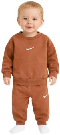 NIKE Baby - Jungen Nkn Essential Fleece Crew Set Blender