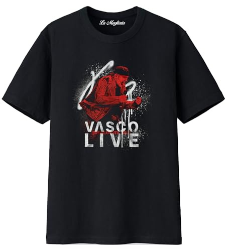 Edizione Limitata Maglietta t-Shirt di Vasco Live Tour 2025 t-Shirt Maglia Concerto per Uomo Donna Ragazzi