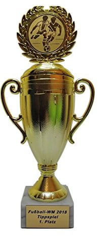 RaRu Fußball-Pokal für WM-Tippspiele mit Gravur