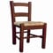 Liberoshopping BABYSTUHL AUS Holz MIT STROHSITZ, Stuhl für Kinder (Walnuss)