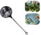Aquarium Kescher Net Fangnetz Shrimp Net Fischnetz Aquarium Fischkescher Goldfischnetz Mini Einstellbare Teleskopfische Garnelen Kescher für Aquarium Fishbowlf(rund)