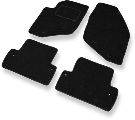 Mossa Fußmatten passend für Volvo S60 I Limousine 2000-2009 4 STK schwarz S