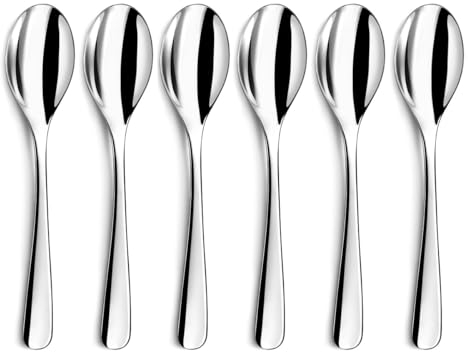 COUZON - Cuillère à café - Lot de 6 - Haikou - Acier inoxydable 18/10, Finition Miroir, Epaisseur 2 mm, Longueur 142 mm - Inox
