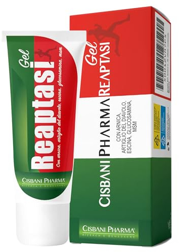 CISBANI PHARMA Reaptasi Arnica Gel e Artiglio del Diavolo Forte | Crema Lenitiva effetto combinato più Concentrata con Escina, Glucosammina ed MSM, Ideale per lo Sport - 100 ml