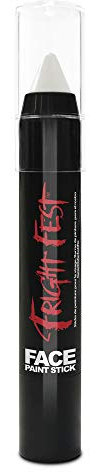 Face Paint Sticks/Crayons by Fright Fest - Sfx makeup for Fancy Dress costumes, halloween face paints looks great with fake blood, liquid latex, scar wax use as body paint (Ghost White)