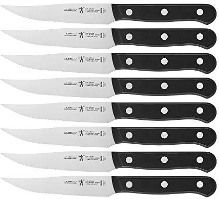 HENCKELS 17551-008 Solution Steakmesser-Set, Schwarz/Edelstahl