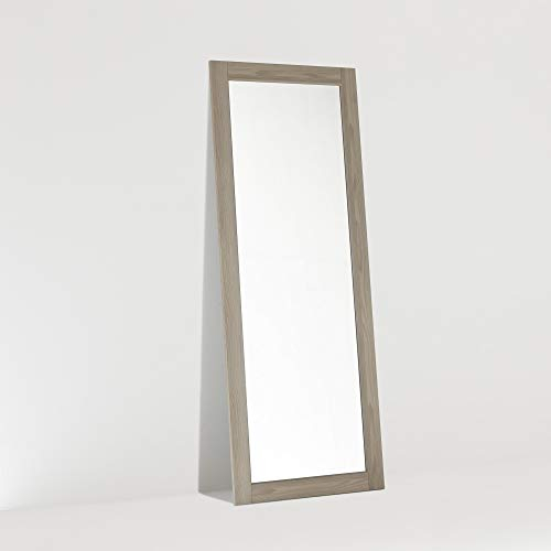 ARHome Bodenspiegel, 160 x 60 cm, Esche Creme, Wandspiegel, Made in Italy