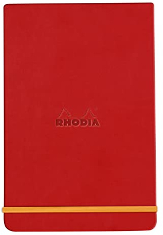 Rhodia 194366C Notizbuch Webnotepad 9x14cm liniert 96 Blatt Rot