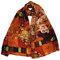YangtzeStore Langer Charmeuse Seidenschal Klassischer Kunstdruck, Portrait von Klimt 2, 63 x 17