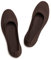 Frank Mully Ballerines Plates à Enfiler en Tricot pour Femme - Escarpins à Bout Rond, Brun, 41 EU
