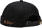 Docker Cap Seemannsmütze Docker Mütze Trawler Fischer Mütze Ohne Schirm Rollmütze Watch Cap Commando Work Beanie Corduroy Docker Leon Brimless Hat Rolled Cuff Harbour Hat (Schwarz)