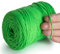 MeriWoolArt® Makramee Garn 2 mm x 250 m Baumwollkordel, recyceltes weiches Baumwollgarn für das Stricken von Pflanzenhängern, Schmuckherstellung, Häkeltaschen (Neon Grün, 2mm)