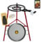 COMBOI - Paellero gas butano 40 cm,paella Set Quemador, paellera de 46 cm, Soporte de Patas Reforzadas, nivel, delantal, libro de recetas digital.